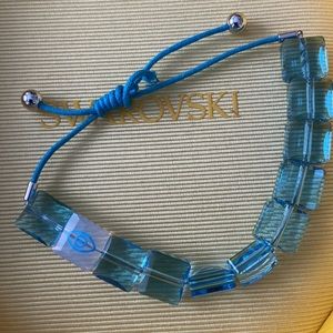Swarovski crystal aqua eye bracelet